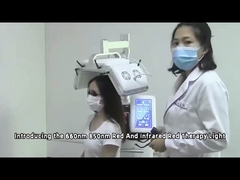 660nm 다이오드 헤어 성장 기계 레이저 치료 기계 HR208 1 년 보증