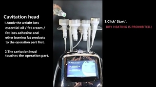 6 1 750HZ 120w 캐비테이션 바디 슬리밍 기계