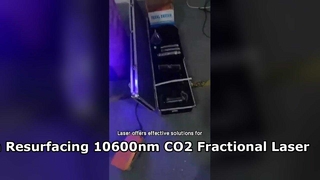 60W 피부 재포장 질 강화 RF 튜브 10600nm 분수 이산화탄소 레이저 기계