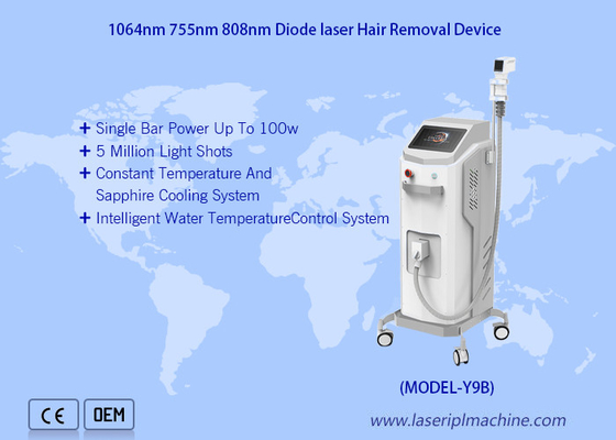 3 파장 다이오드 레이저 탈모 장비 808nm 755nm 1064nm