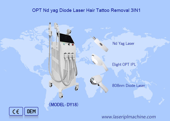 다기능 3인 1 808nm 다이오드 레이저 탈모 문신 제거