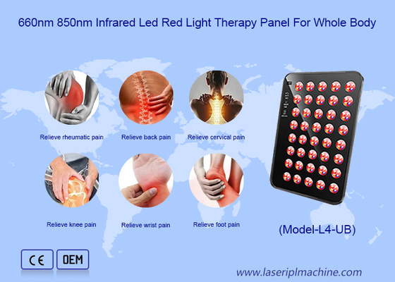 휴대용 무선 620nm LED 조명 치료 수면 개선 LED 조명 패널