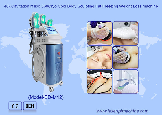 40K Cavitation RF Lipo 360 Cryo Cool Body Fat Freezing Weight Loss Machine 40K 캐비테이션 RF 리포 360 크리오 콜 바디 조각 지방 냉각 체중 감량 기계