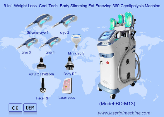 9인1 체중 감량 쿨 테크 체력 살림 지방 냉각 360 크리오 리포 리지스 기계
