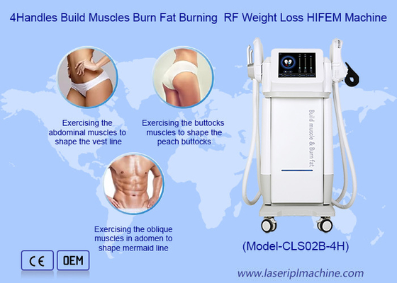 4 핸들 근육을 키우기 지방을 태우기 RF 체중 감량 HIFEM 기계