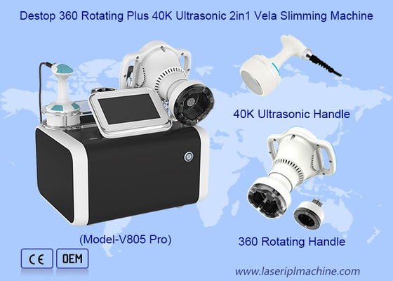360도 회전 지방 냉동 RF 진공 40K Cavitation Velashaping Slimming 기계