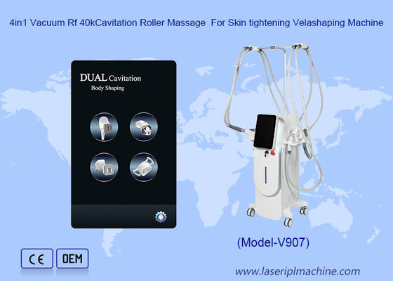 4in1 진공 Rf 40kCavitation 롤러 마사지 피부 튼튼한 Velashaping 머신