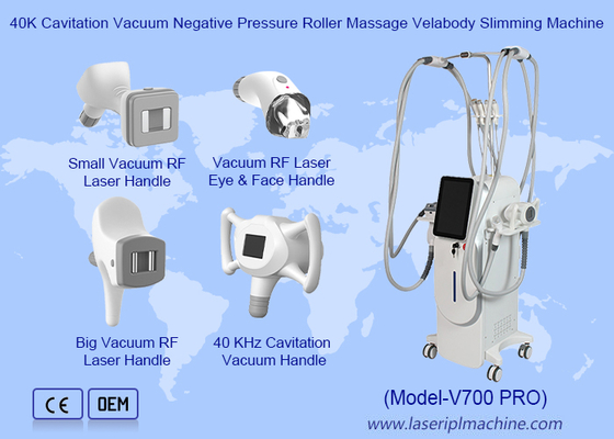 40K 캐비테이션 진공 음압 롤러 마사지 Velobody Slimming Machine