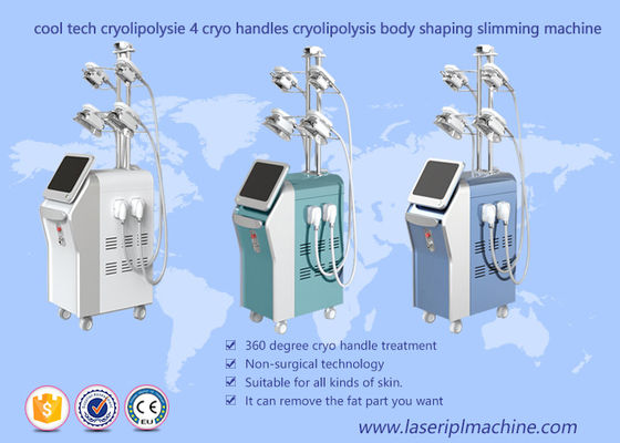 좋은 가격 Cryolipolysis 진공 기계, 기계를 체중을 줄이는 4개의 손잡이 Cryolipolysis 뚱뚱한 동결을 형성하는 몸 온라인으로