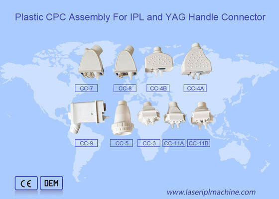 광장 커넥터 900W 클리닉 플라스틱 CPC YAG 레이저 IPL 핸들