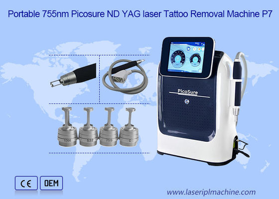 마이크로 피코초 피코초 Nd Yag 레이저 기계 755nm 1200w 고전력