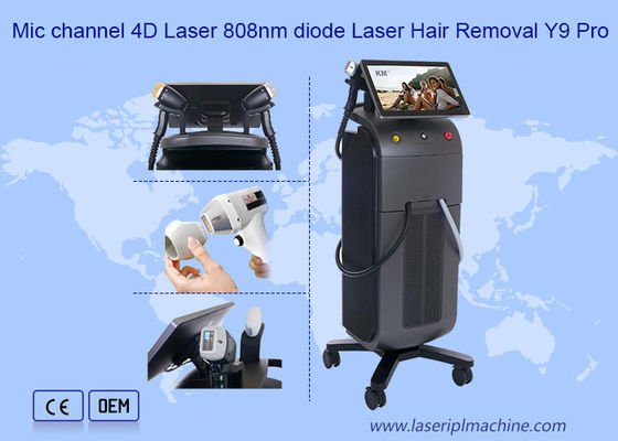 마이크 채널 4D 1600w 808 다이오드 레이저 탈모 머신 Y9 프로