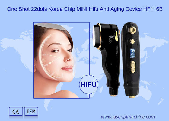 미니 히푸 뷰티 머신 한 샷 22 점 얼굴 리프팅 항 노화