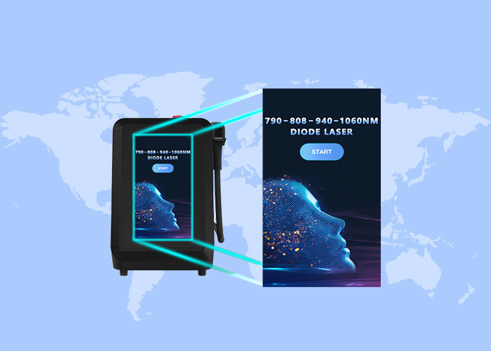 피부 백화 및 탈모를 위한 808nm 790nm 1060nm 940nm 다이오드 레이저 기계