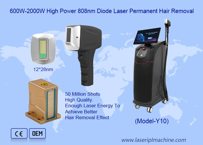 500W-1600W 모든 피부 색상 808nm 다이오드 레이저 탈모 머신 4 파장