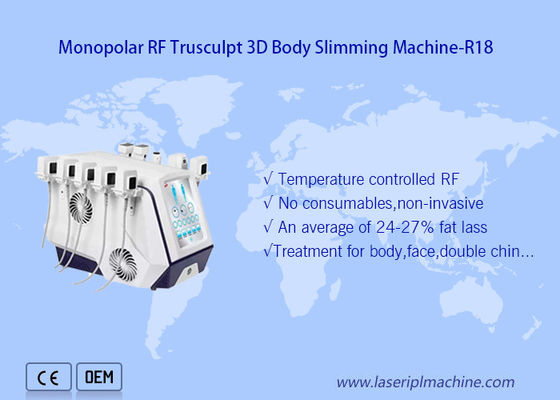 좋은 가격 살쪄서 가늘어지는 단일 기둥 Rf 미용 장비 트루스쿠라이프트 3d 신체는 5MHz를 감소시킵니다 온라인으로