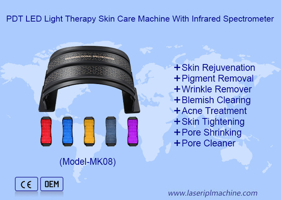 휴대용 PDT LED 광 치료 피부 관리 기계와 적외선 스펙트모터
