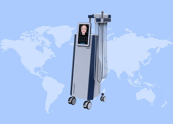 좋은 가격 EMS RF 5MHz 눈 마사저 몸 모양 V 얼굴 EMS 피부 강화 기계 온라인으로