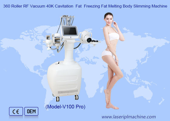 좋은 가격 360 롤러 지방 냉동 RF 진공 40K Cavitation Velashaping 가늘게 만드는 기계 온라인으로