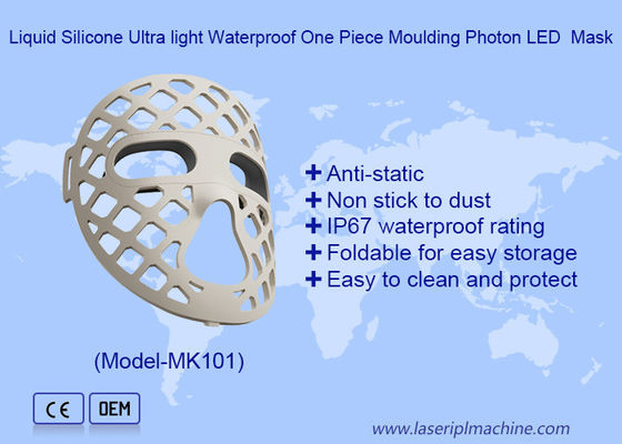 좋은 가격 홀로우 아웃 디자인 부드러운 실리콘 블루 레드 노란색 라이트 테라피 LED 마스크 온라인으로