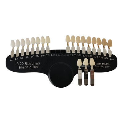 좋은 가격 휴대용 3D 치아 백색 그림자 가이드 20색 치아 백색 온라인으로
