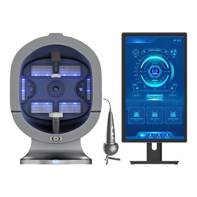 21.5 인치 3 카메라 헤어 폴리클 스칼프 스캐너 탐지기 얼굴 피부 분석기