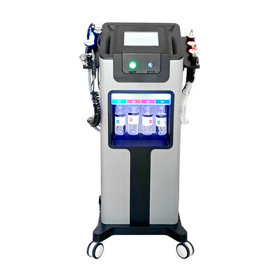 좋은 가격 수직 다중기능 8in1 수력전기 산소 기계 H2o2 피부 미용 정밀 세정 온라인으로