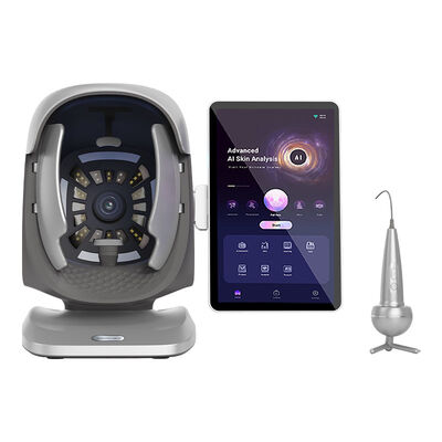 좋은 가격 9 스펙트럼 3D AI 얼굴 피부 모니터 마이크로 습도 감지기 피부 분석기 온라인으로