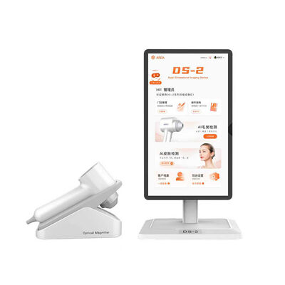 15.6 Inches Touchscreen 2 Probes 5 Languages Scalp and Face Skin Analysis machine